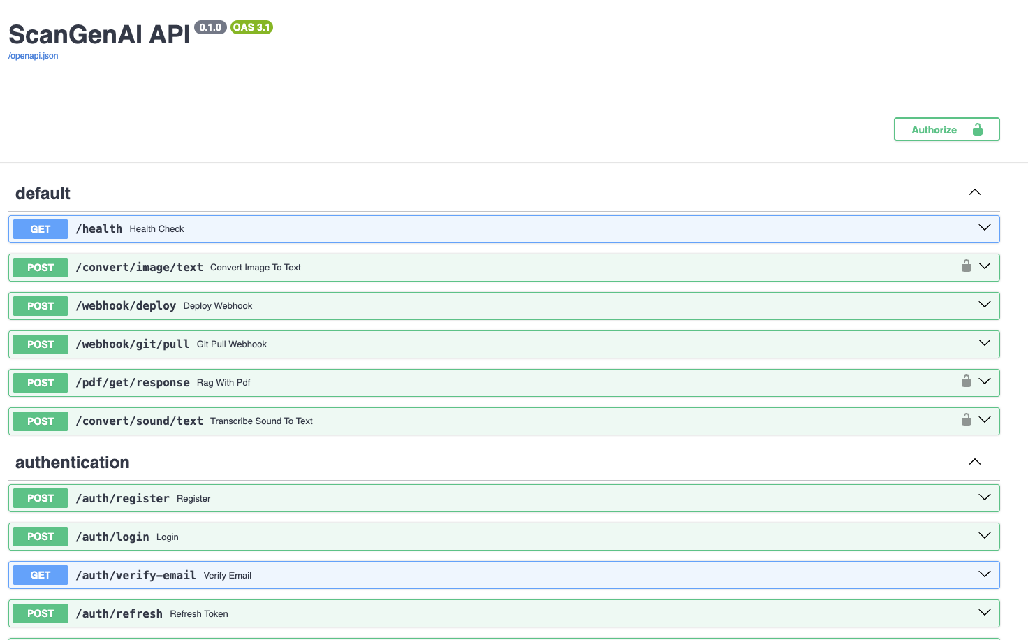 ScanGenAI API Server
